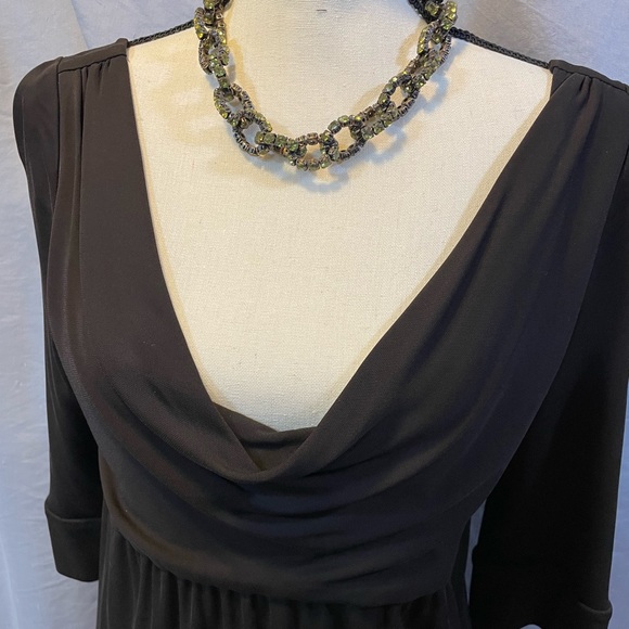 Brown Knit Diane Von Furstenberg Dress Size 12 - Picture 2 of 9